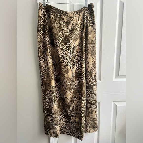 Vintage Maxi Skirt, Chic Animal Print Skirt - Picture 2 of 3